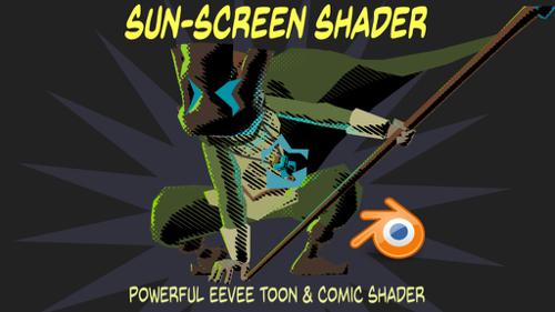 Sun-Screen EEVEE toon and comic shader preview image
